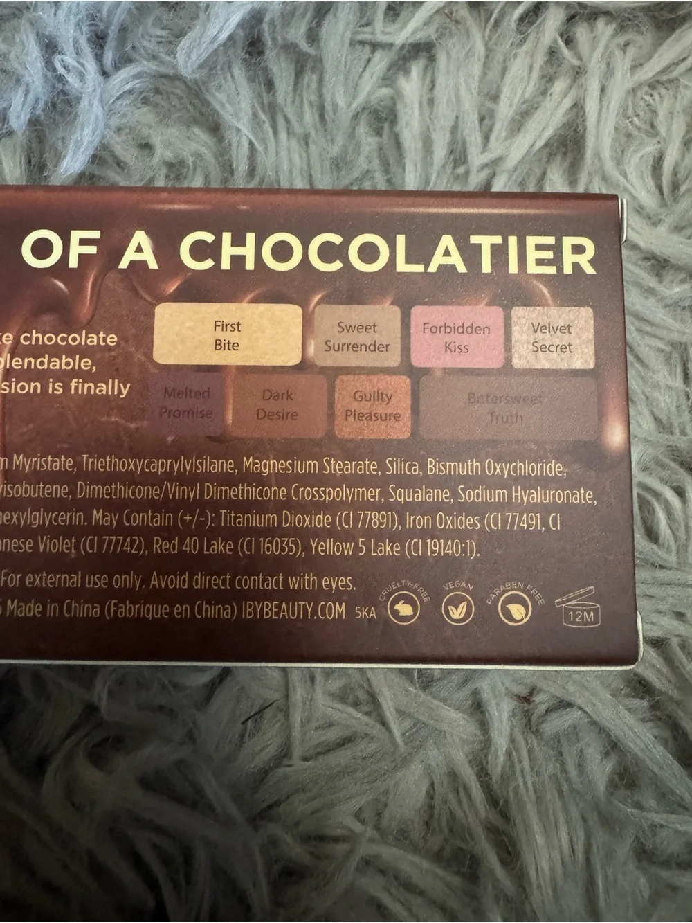 NEW IBY Confessions of a Chocolatier Eyeshadow Palette